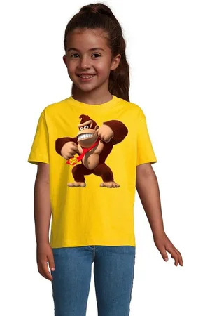 Blondie & Brownie T-Shirt Kinder Jungen & Mädchen Donkey Kong Gorilla Affe Retro Konsole in vielen Farben - Verkäufer: Hubihu