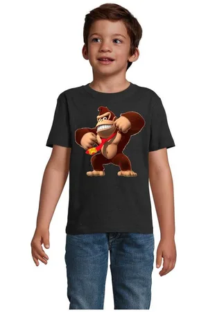 Blondie & Brownie T-Shirt Kinder Jungen & Mädchen Donkey Kong Gorilla Affe Retro Konsole in vielen Farben - Verkäufer: Hubihu
