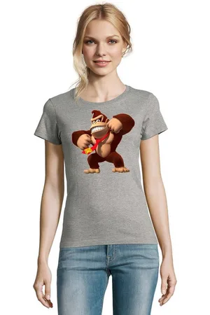 Blondie & Brownie T-Shirt Damen Donkey Kong Gorilla Affe Retro Konsole - Verkäufer: Hubihu