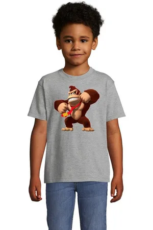 Blondie & Brownie T-Shirt Kinder Jungen & Mädchen Donkey Kong Gorilla Affe Retro Konsole in vielen Farben - Verkäufer: Hubihu