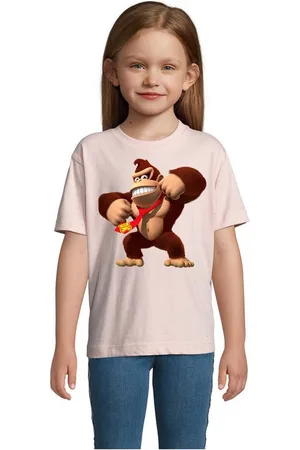 Blondie & Brownie T-Shirt Kinder Jungen & Mädchen Donkey Kong Gorilla Affe Retro Konsole in vielen Farben - Verkäufer: Hubihu