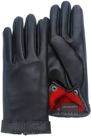Pearlwood Lederhandschuhe Ann Dekorative Handsteppung am Bund