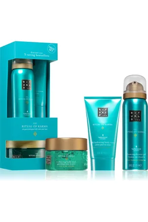 Rituals Pflege-Geschenkset The Ritual of Karma Try Me – Körpercreme, Duschschaum & Peeling Pflegeset für eine revitalisierende Hautpflege., 3-tlg., Erfrischendes Pflege-Set mit Lotus & weißem Tee. - Verkäufer: Cultzen