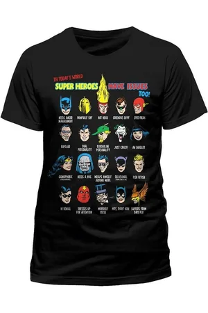 Justice League Print-Shirt T-Shirt Superhero Issues Schwarz S M L XL XXL - Verkäufer: coole-fun-t-shirts
