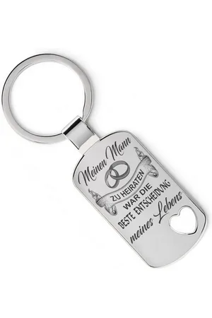 Lieblingsmensch Schlüsselanhänger Mein Mann - Die beste Entscheidung - ein tolles Geschenk, Robuste und filigrane Lasergravur - Verkäufer: