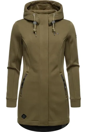 Ragwear Kapuzensweatjacke Letti Bonded Sportliche Kapuzenjacke in Feinstrick-Optik