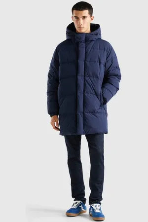 Benetton Steppjacke mit Zipper und Druckknöpfen vorne
