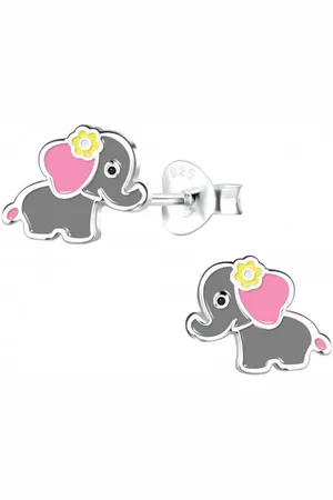 ALEXANDER YORK Paar Ohrstecker ELEFANT rosa, 2-tlg., 925 Sterling Silber - Verkäufer: