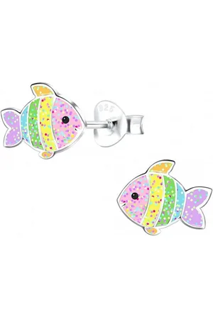 ALEXANDER YORK Paar Ohrstecker FISCH Glitzer, 2-tlg., 925 Sterling Silber - Verkäufer: