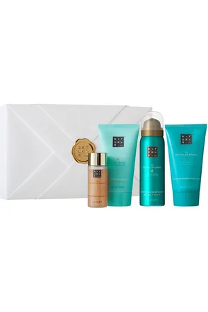 Rituals Pflege-Geschenkset The Ritual of Karma Small Gift Set Geschenkbox, 4-tlg., Luxuriöses Pflege-Set mit blumigem Duft, Körperöl, Körperpeeling. - Verkäufer: Cultzen