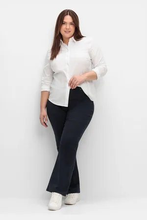 Sheego Stretch-Hose Große Größen in Bootcutform mit Shaping-Einsatz