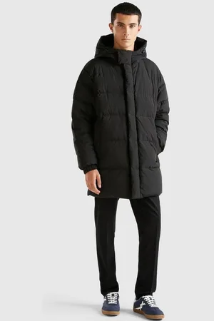 Benetton Steppjacke mit Zipper und Druckknöpfen vorne