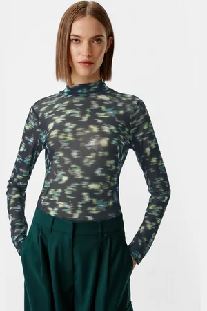 Comma, Langarmshirt Longsleeve aus Mesh Logo - Verkäufer: s.Oliver