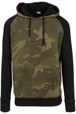 Urban classics Sweatshirt Herren Camo Contrast Raglan Hoody (1-tlg)