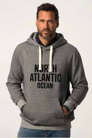 JP 1880 Sweatshirt Hoodie FLEXNAMIC® Kapuze Brustprint bis 8 XL - Verkäufer: Popken Fashion Group