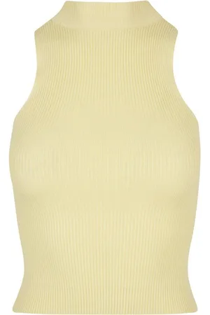 Urban classics Muskelshirt Damen Ladies Short Rib Knit Turtleneck Top (1-tlg)