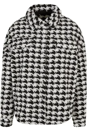 Urban classics Allwetterjacke Damen Ladies AOP Sherpa Overshirt (1-St)