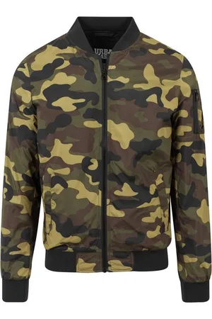 Urban classics Allwetterjacke Herren Light Camo Bomber Jacket (1-St)