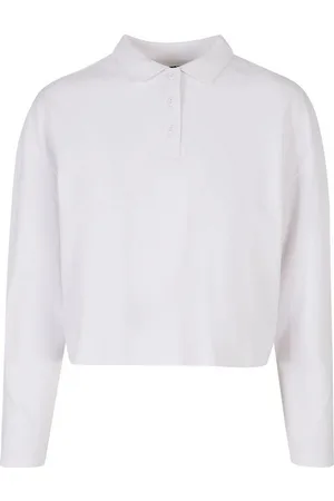 Urban classics Poloshirt Damen Ladies Short Oversized Polo Longsleeve (1-tlg)