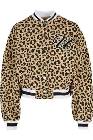 Urban classics Sweatjacke Damen Ladies AOP Oversized College Sweat Jacket (1-tlg)