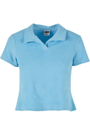 Urban classics Kurzarmshirt Damen Ladies Towel Polo Tee (1-tlg)