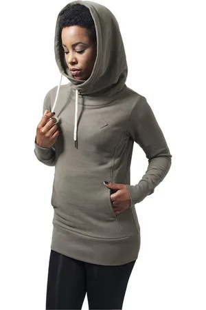 Urban classics Kapuzenpullover Damen Ladies Long Logopatch Hoody (1-tlg)