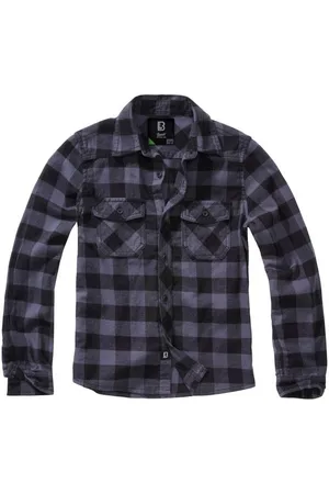 Brandit Langarmhemd Unisex Checkshirt Kids (1-tlg)