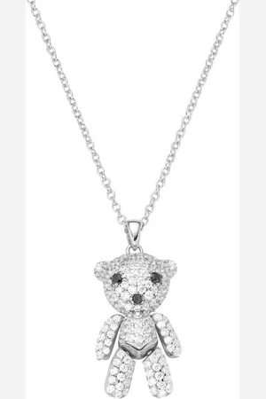 Giorgio Martello Kette mit Anhänger Anhänger Bär mit Zirkonia, Silber 925