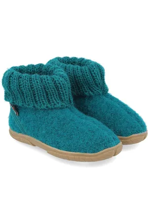 Haflinger Fidelius Toni Kinderhausschuhe mit Kragen und Gummisohle unisex Hausschuh - Verkäufer: Natural Slipper