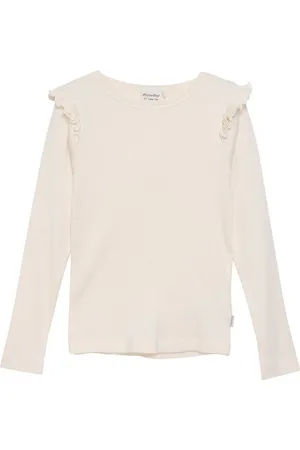 Minymo Longsleeve MIT-Shirt LS Rib 6174 Langarmshirt mit Rüschen - Verkäufer: meinemarkenmode
