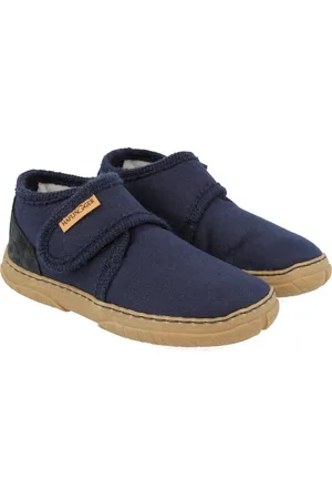 Haflinger Fidelius Luca Kinderhausschuhe auf Baumwolle mit Gummisohle unisex Hausschuh - Verkäufer: Natural Slipper