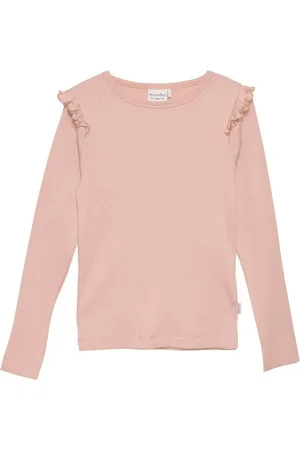 Minymo Longsleeve MIT-Shirt LS Rib 6174 Langarmshirt mit Rüschen - Verkäufer: meinemarkenmode