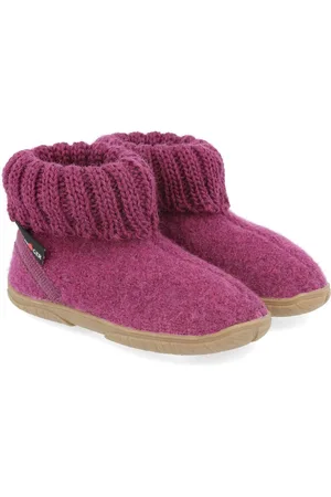 Haflinger Fidelius Toni Kinderhausschuhe mit Kragen und Gummisohle unisex Hausschuh - Verkäufer: Natural Slipper