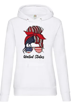 Youth Designz Kapuzenpullover "United States" Damen Hoodie Pullover mit lustigem frontprint - Verkäufer: EmDa Trading GmbH