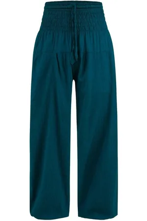 Kunst und Magie Haremshose Kunst&Magie Damen Pluder-/Haremshose Sommerhose Hippie Wellness Yoga - Verkäufer: