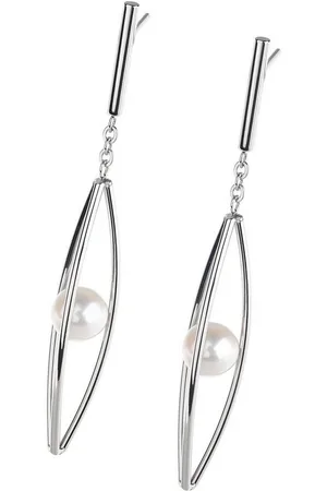 ERNSTES Paar Ohrstecker Ohrringe Edelstahl mit Süßwasser-Perle E669 - Verkäufer: Schmuck-Uhren-Trends