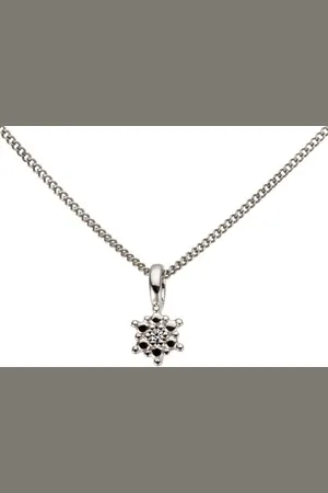 Firetti Kettenanhänger Schmuck Geschenk Gold 333 Halsschmuck Anhänger für Halskette Blume, mit Brillant