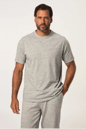 JP 1880 T-Shirt T-Shirt Halbarm Melange-Jersey Rundhals - Verkäufer: Popken Fashion Group
