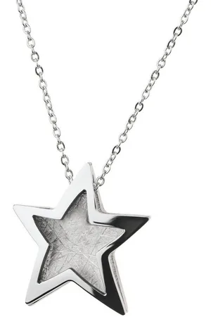 ERNSTES Kette mit Anhänger Halskette Collier Spiegelankerkette mit Stern und Clic-Verschluss K836 - Verkäufer: Schmuck-Uhren-Trends