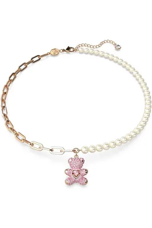 Swarovski Kette mit Anhänger TEDDY, BEAR, 5669166, mit ® Kristall, ® Zirkonia und ® Perle