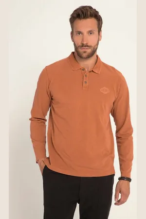 JP 1880 Poloshirt Poloshirt Langarm Vintage washed Polokragen - Verkäufer: Popken Fashion Group