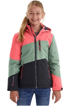 Killtec Outdoorjacke Lynge GRLS JCKT B Wasserdichte Winterjacke mit Kapuze, Fleece, verstellbaren Ärmeln