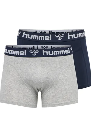 Hummel Boxershorts HMLMARS 2PACK BOXERS GREY MELANGE/TOTAL ECLIPSE - Verkäufer: Sport Seeger