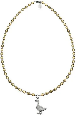 Moschino Collier MJ0038, Goldfarbene Erbskette, mit Zirkonia bestezt - Verkäufer: Gigandet