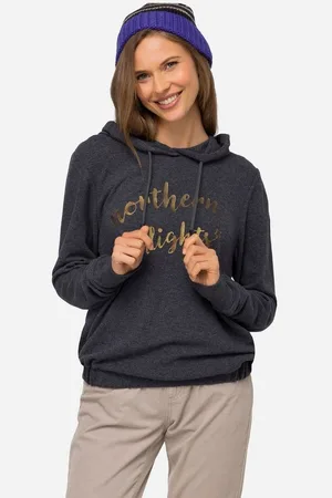 Laurasøn Sweatshirt Hoodie Statement Print Kapuze Langarm - Verkäufer: Popken Fashion Group