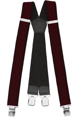 Fabio Farini Hosenträger 4cm Breites X-Design verstellbar mit extra starken Clipverschluss, Brombeere - Verkäufer: