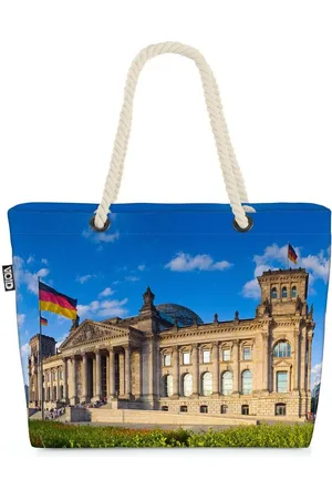 Void Strandtasche (1-tlg), Reichstag Reichstag Deutschland Berlin Bundestag Merkel Scholz Haupts - Verkäufer: style3