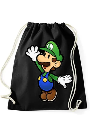 Blondie & Brownie Turnbeutel aus Baumwolle Luigi Retro Konsole Mario Peach Yoshi Gaming - Verkäufer: Hubihu