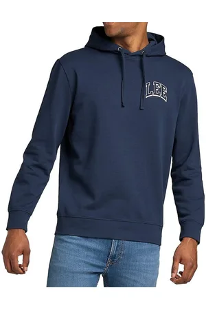 Lee Kapuzensweatshirt Regular Fit - Logo Hoodie Navy - Verkäufer: DenimBar