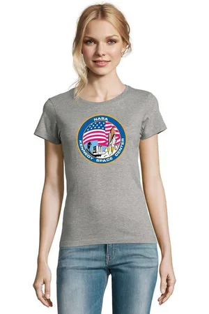 Blondie & Brownie T-Shirt Damen NASA Kennedy Space Center Rakete Sterne Elon X - Verkäufer: Hubihu